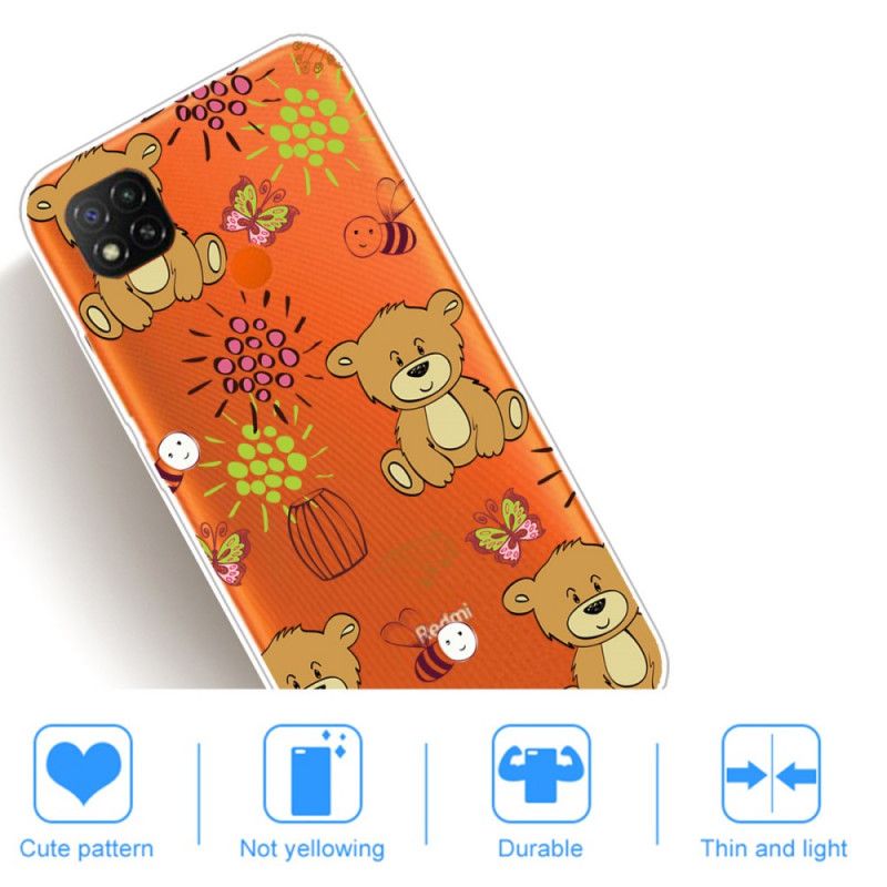 Hoesje Xiaomi Redmi 9C Top Teddyberen