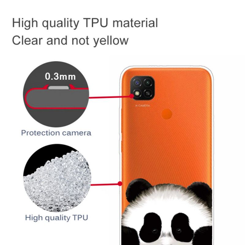 Hoesje Xiaomi Redmi 9C Transparante Panda