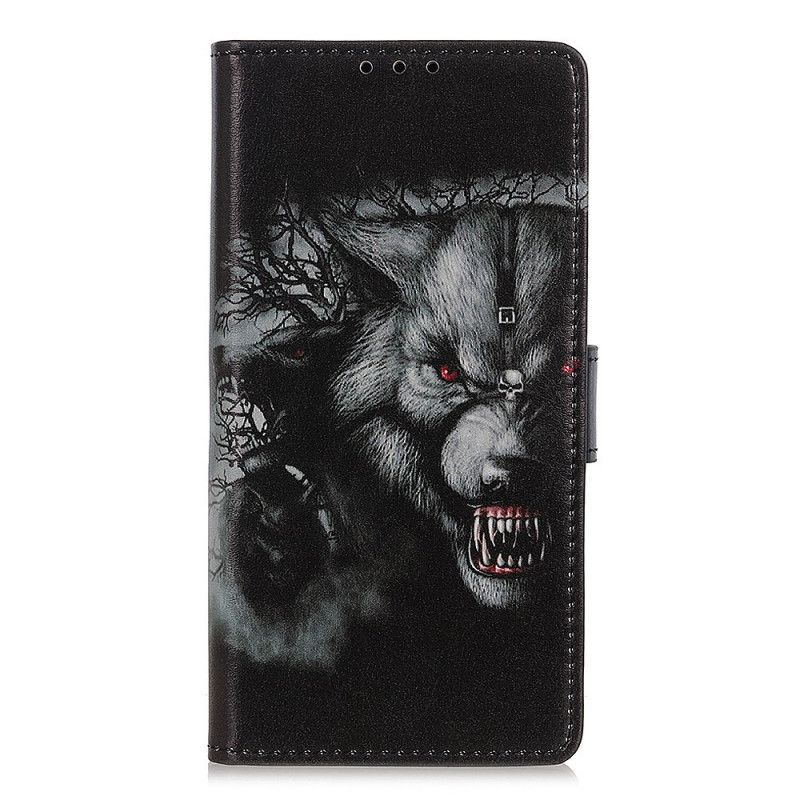 Leren Hoesje voor Xiaomi Redmi 9C Weerwolf