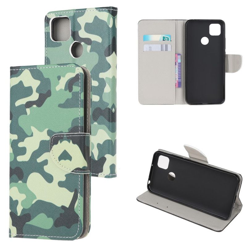 Leren Hoesje Xiaomi Redmi 9C Camouflage