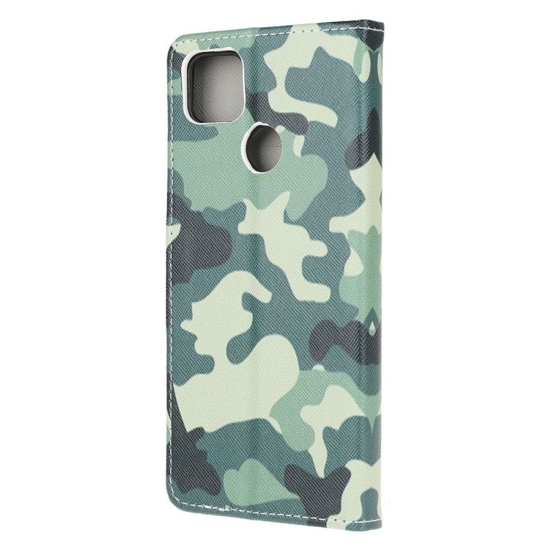 Leren Hoesje Xiaomi Redmi 9C Camouflage