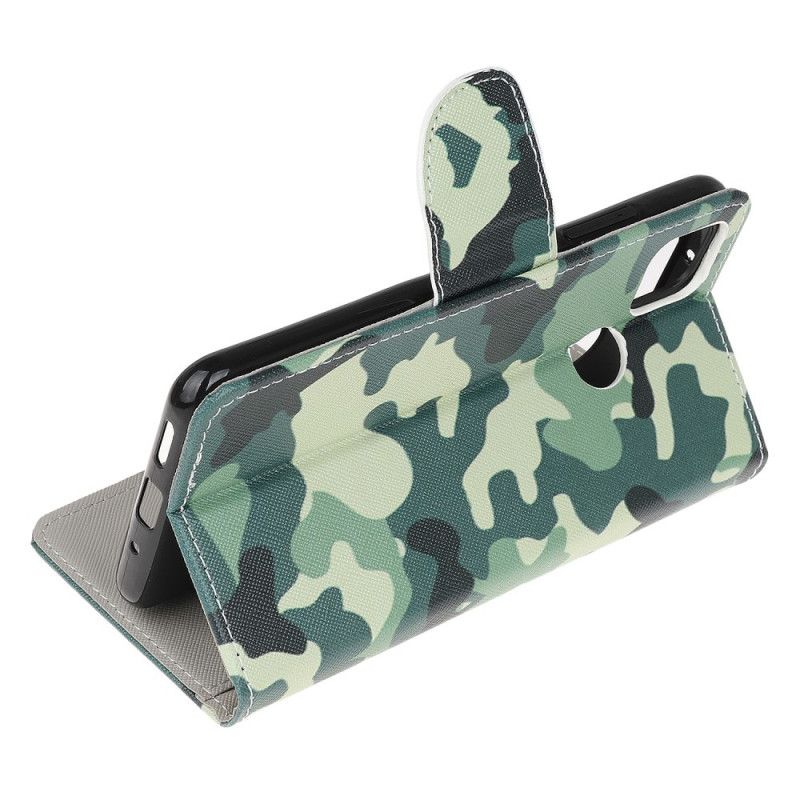 Leren Hoesje Xiaomi Redmi 9C Camouflage