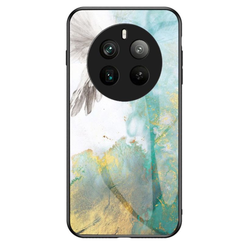 Cover Hoesje Realme 12 Pro / 12 Pro Plus Telefoonhoesje Marmer Gehard Glas