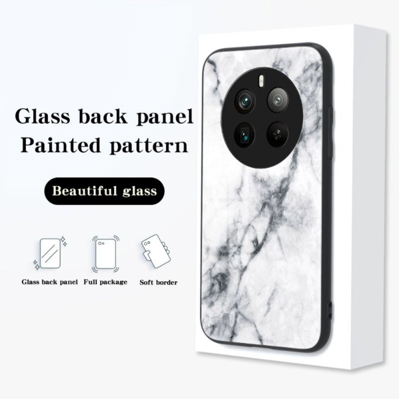 Cover Hoesje Realme 12 Pro / 12 Pro Plus Telefoonhoesje Marmer Gehard Glas