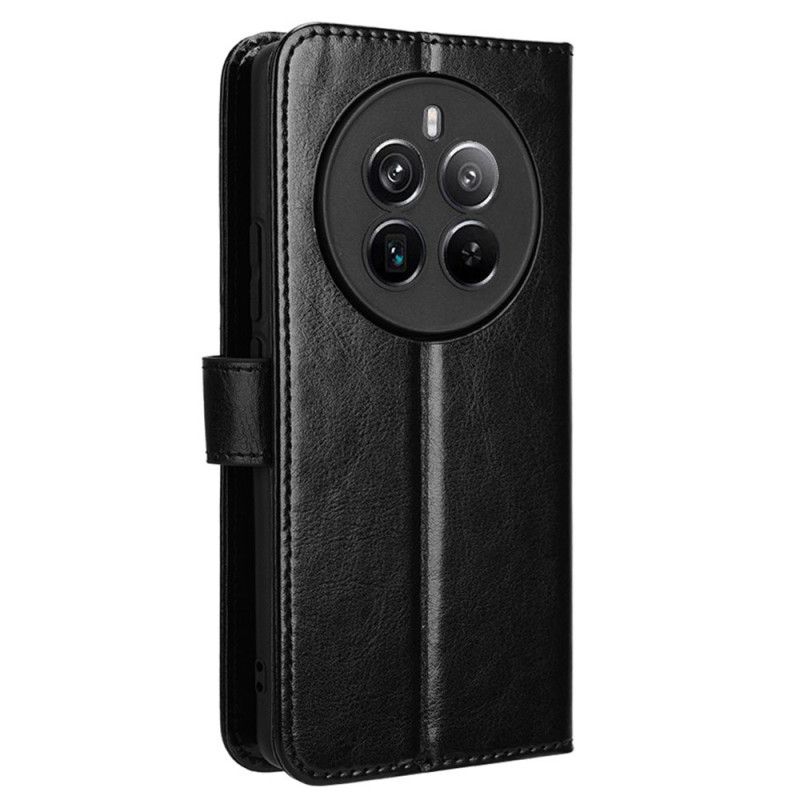 Flip Case Leren Realme 12 Pro / 12 Pro Plus Flitsend Kunstleer Met Riempje