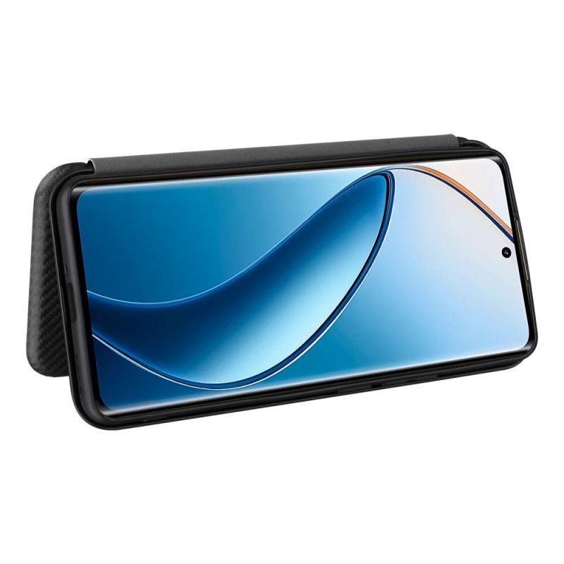 Folio-hoesje Realme 12 Pro / 12 Pro Plus Telefoonhoesje Koolstofvezel