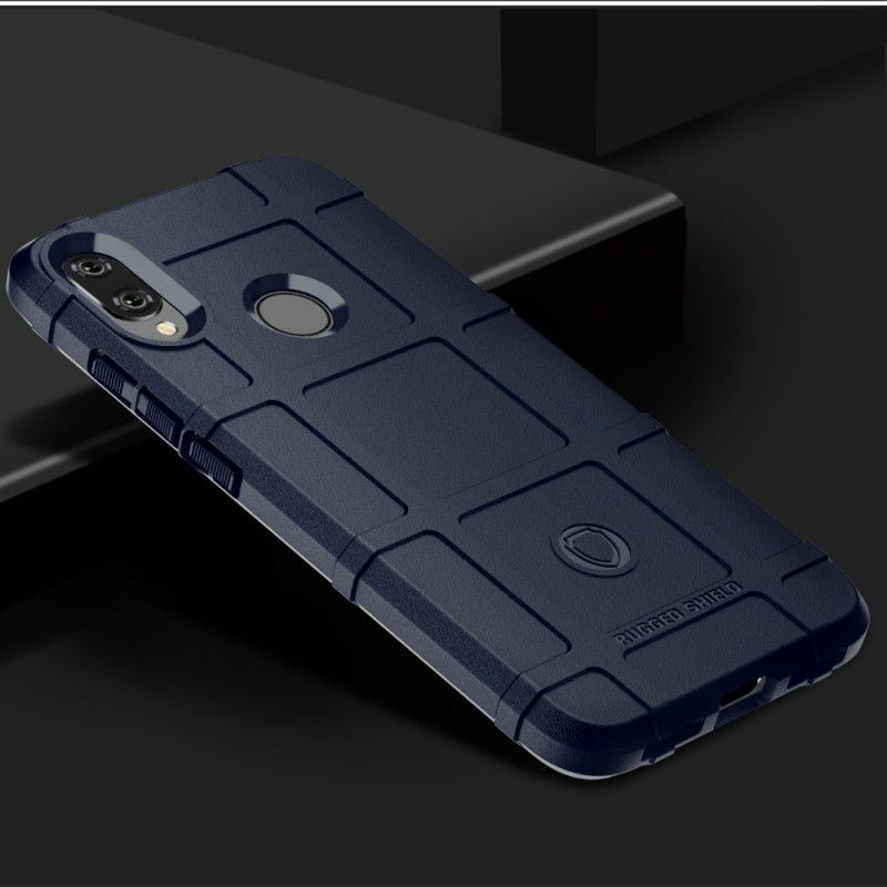 Case Hoesje Xiaomi Redmi Note 7 Grijs Zwart Telefoonhoesje Robuust Schild