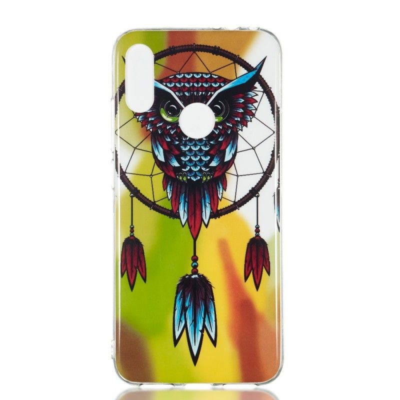 Case Hoesje Xiaomi Redmi Note 7 Telefoonhoesje Fluorescerende Uil Dromenvanger