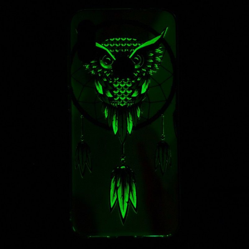 Case Hoesje Xiaomi Redmi Note 7 Telefoonhoesje Fluorescerende Uil Dromenvanger