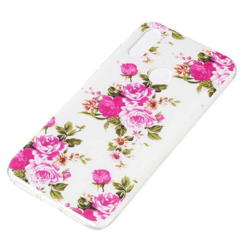 Case Hoesje Xiaomi Redmi Note 7 Telefoonhoesje Fluorescerende Vrijheidsbloemen