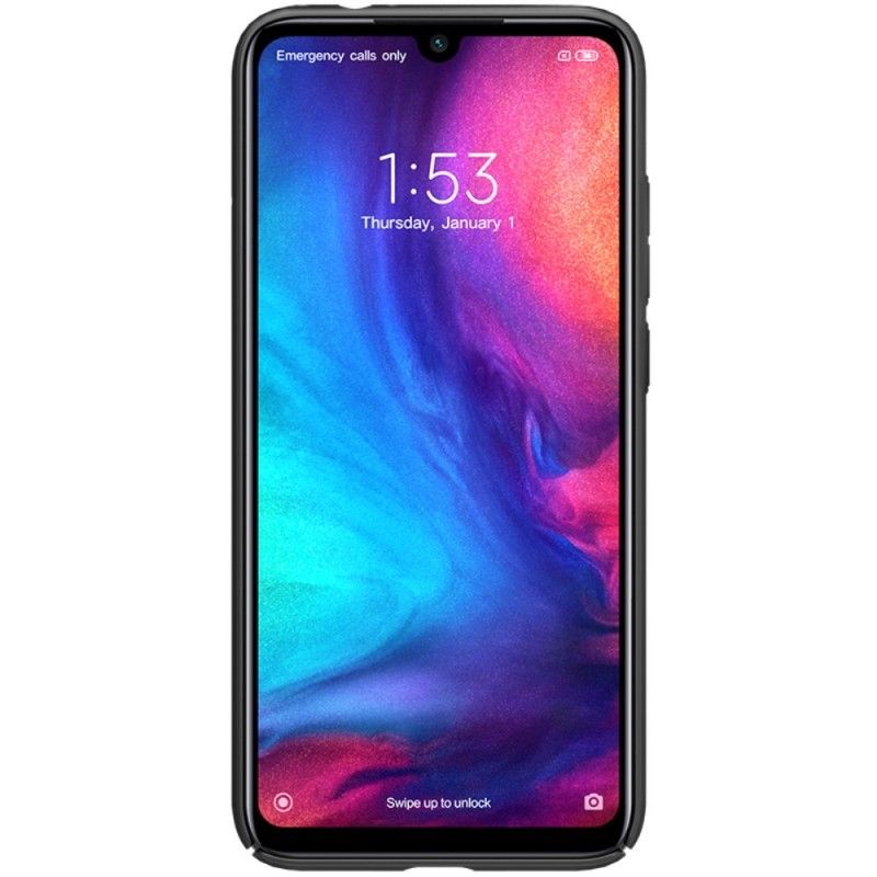 Case Hoesje Xiaomi Redmi Note 7 Zwart Telefoonhoesje Stijve Frosted Nillkin