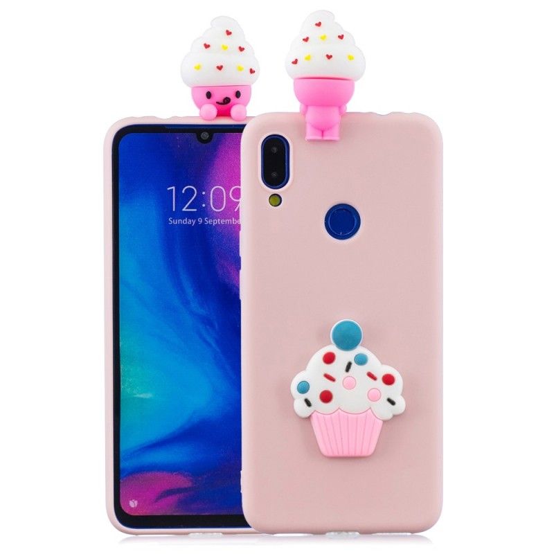 Cover Hoesje Xiaomi Redmi Note 7 Telefoonhoesje 3D Kopje Cake