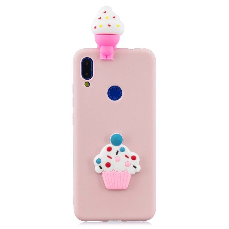 Cover Hoesje Xiaomi Redmi Note 7 Telefoonhoesje 3D Kopje Cake