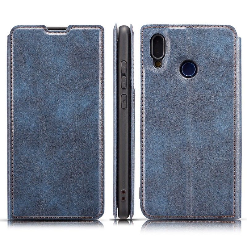 Folio-hoesje voor Xiaomi Redmi Note 7 Bruin Donkerblauw Ultra Finesse