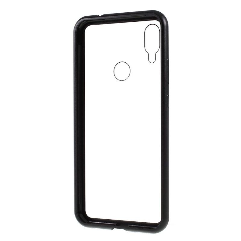 Folio-hoesje voor Xiaomi Redmi Note 7 Rood Zwart Transparant Afneembaar