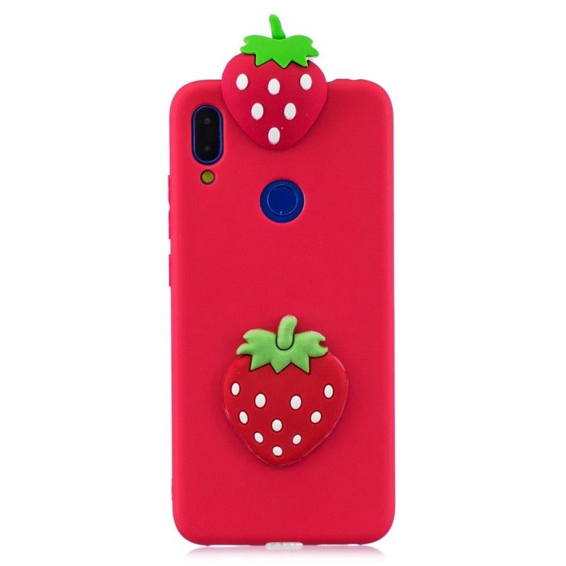 Hoesje Xiaomi Redmi Note 7 3D Aardbei