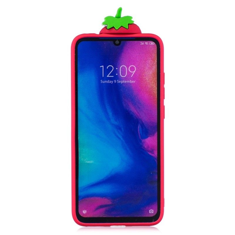 Hoesje Xiaomi Redmi Note 7 3D Aardbei