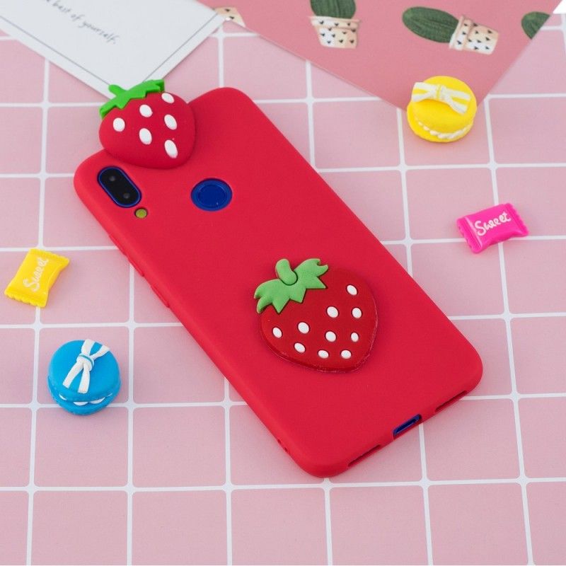 Hoesje Xiaomi Redmi Note 7 3D Aardbei