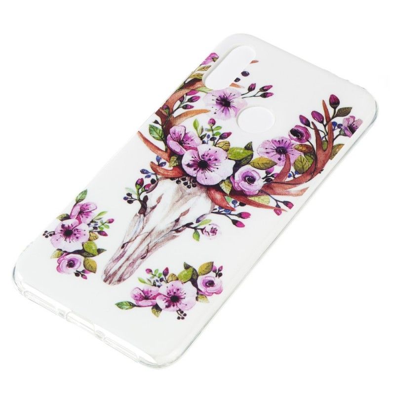 Hoesje Xiaomi Redmi Note 7 Eland Met Fluorescerende Bloemen