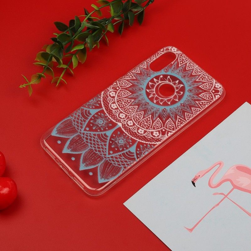Hoesje Xiaomi Redmi Note 7 Rose Transparante Kleurrijke Mandala
