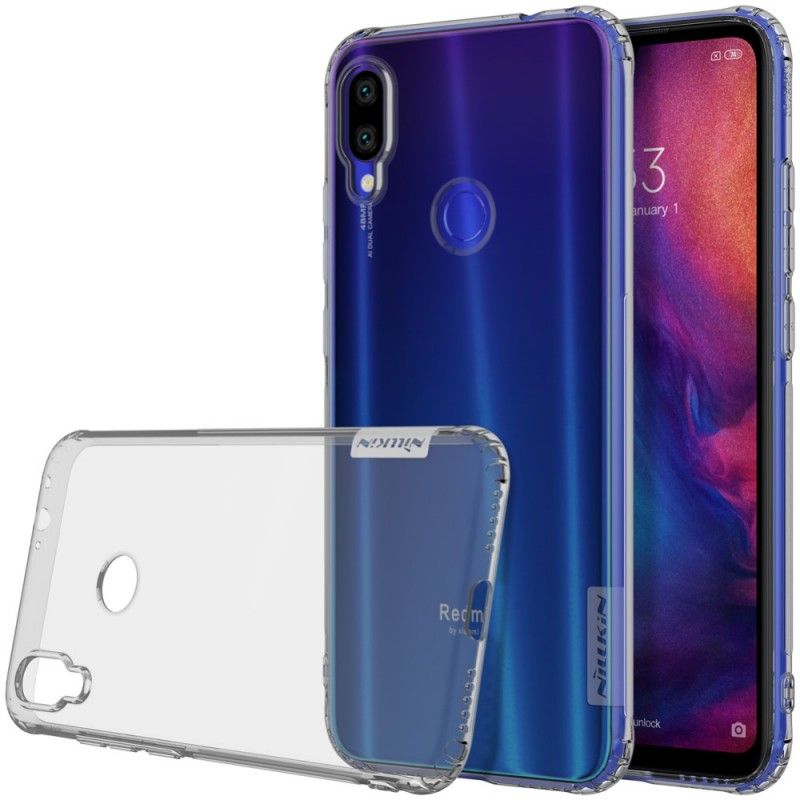 Hoesje Xiaomi Redmi Note 7 Transparant Grijs Transparant Nillkin