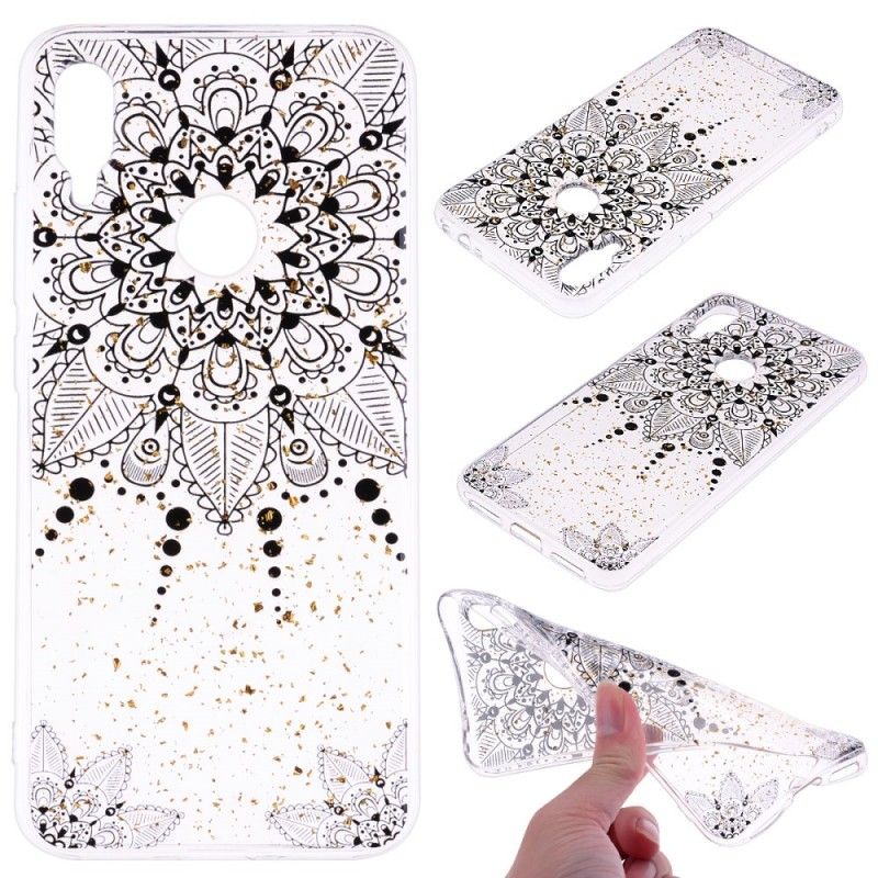 Hoesje Xiaomi Redmi Note 7 Transparant Grijze Mandala