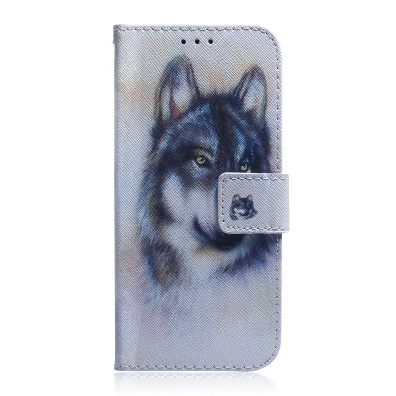 Leren Hoesje voor Xiaomi Redmi Note 7 Blik Van Een Hond