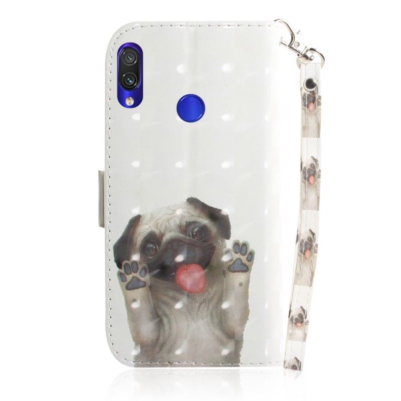 Leren Hoesje Xiaomi Redmi Note 7 Hou Van Mijn Hond Met String