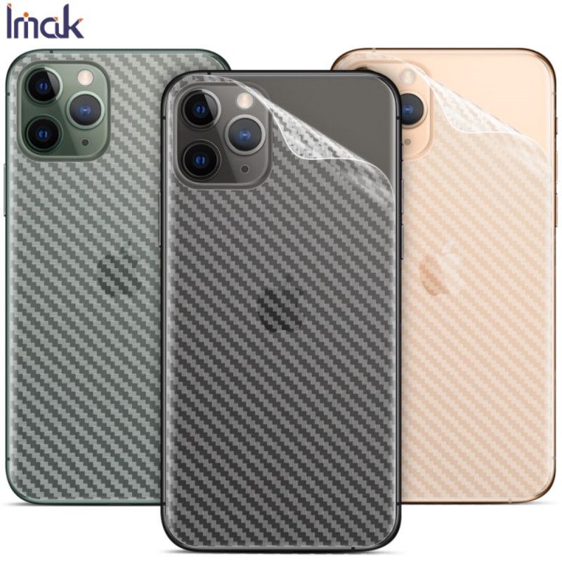 Achterfolie iPhone 11 Pro Max Imak Carbon Stijl