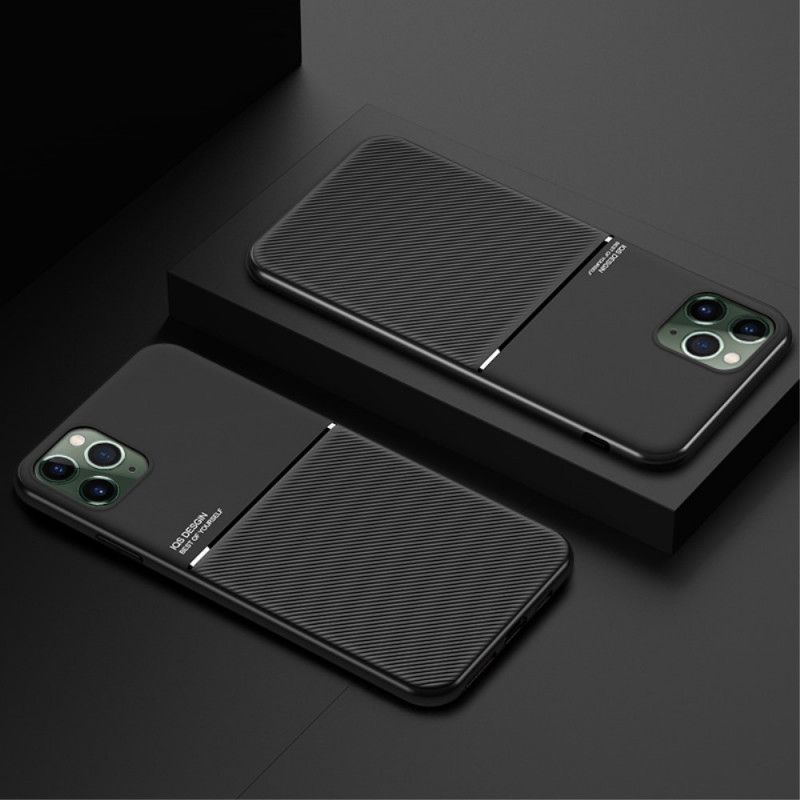 Case Hoesje iPhone 11 Pro Max Rood Zwart Telefoonhoesje Minimalistisch Bedrijf