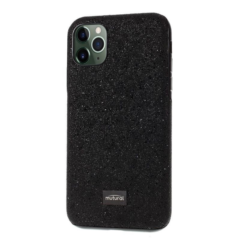 Cover Hoesje iPhone 11 Pro Max Grijs Zwart Telefoonhoesje Luxe Muturestof