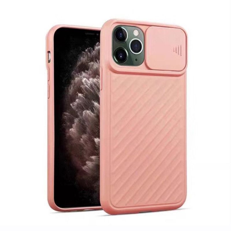 Cover Hoesje iPhone 11 Pro Max Rood Zwart Telefoonhoesje Verwijderbare Siliconen Lensbeschermer