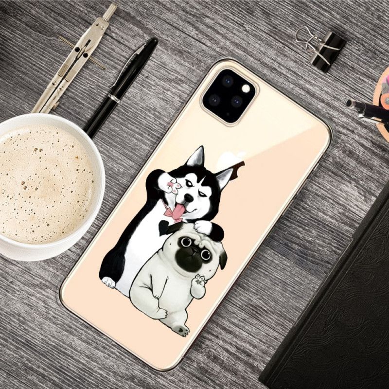 Hoesje iPhone 11 Pro Max Grappige Honden