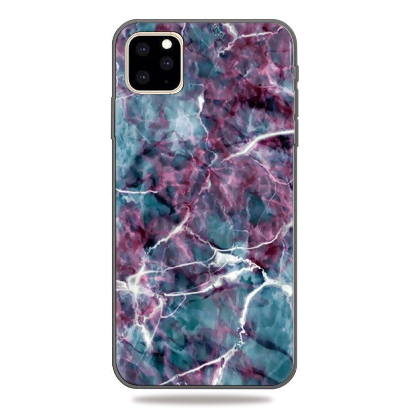 Hoesje iPhone 11 Pro Max Paars Marmer