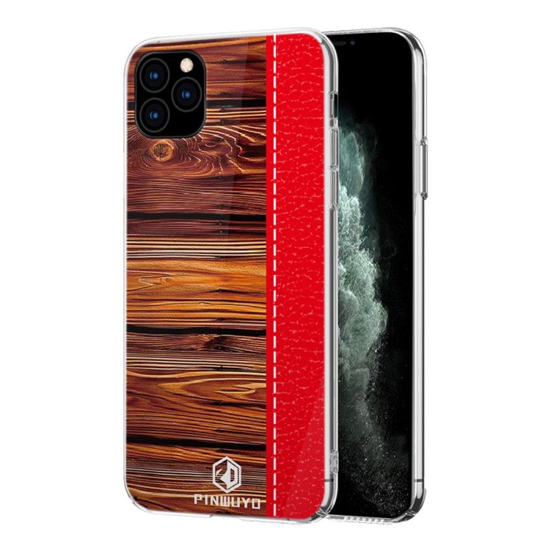 Hoesje iPhone 11 Pro Max Rood Zwart Dennen Dun Serie Pinwuyo