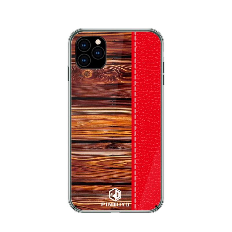 Hoesje iPhone 11 Pro Max Rood Zwart Dennen Dun Serie Pinwuyo