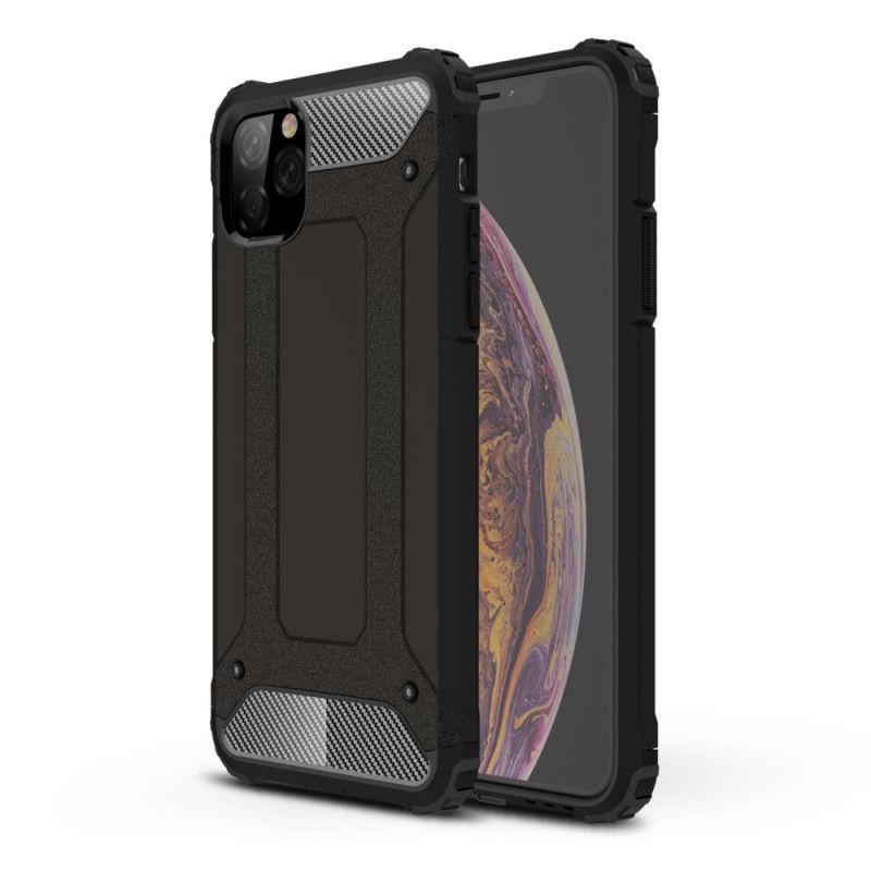 Hoesje iPhone 11 Pro Max Rood Zwart Overlevende