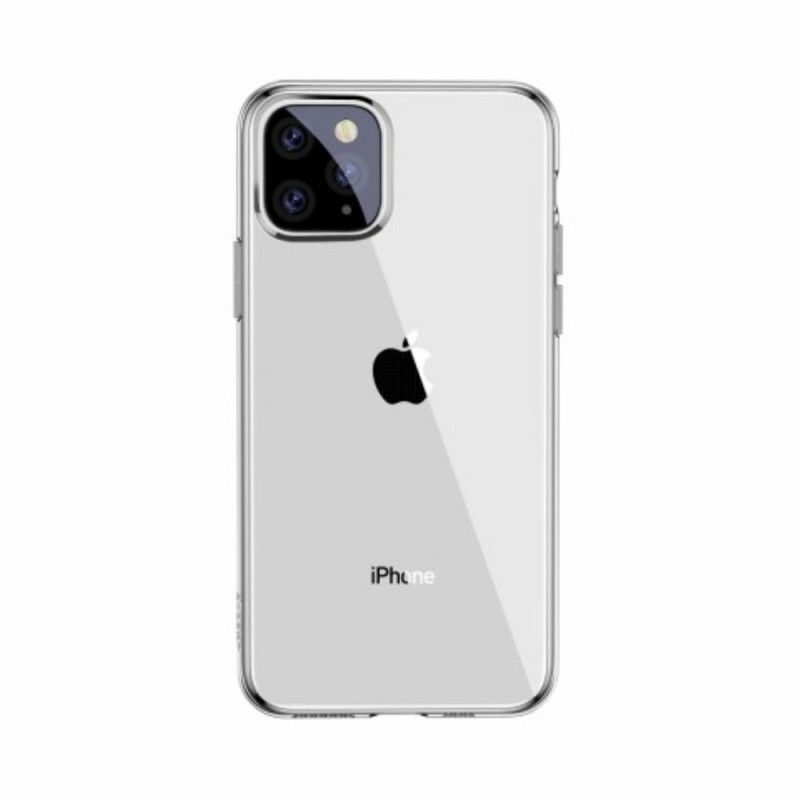 Hoesje iPhone 11 Pro Max Transparant Zwart Baseus Eenvoudige Serie