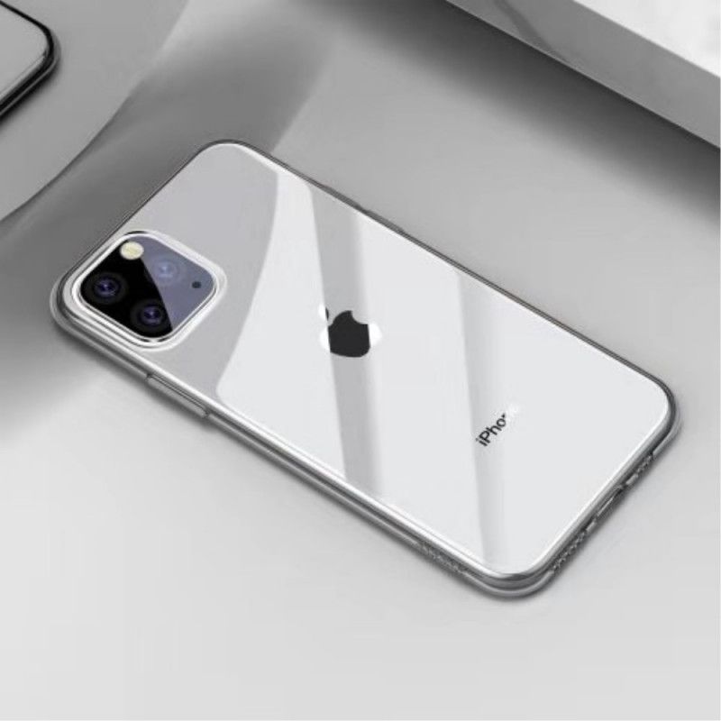 Hoesje iPhone 11 Pro Max Transparant Zwart Baseus Eenvoudige Serie