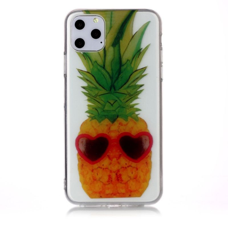 Hoesje iPhone 11 Pro Max Transparante Incognito Ananas