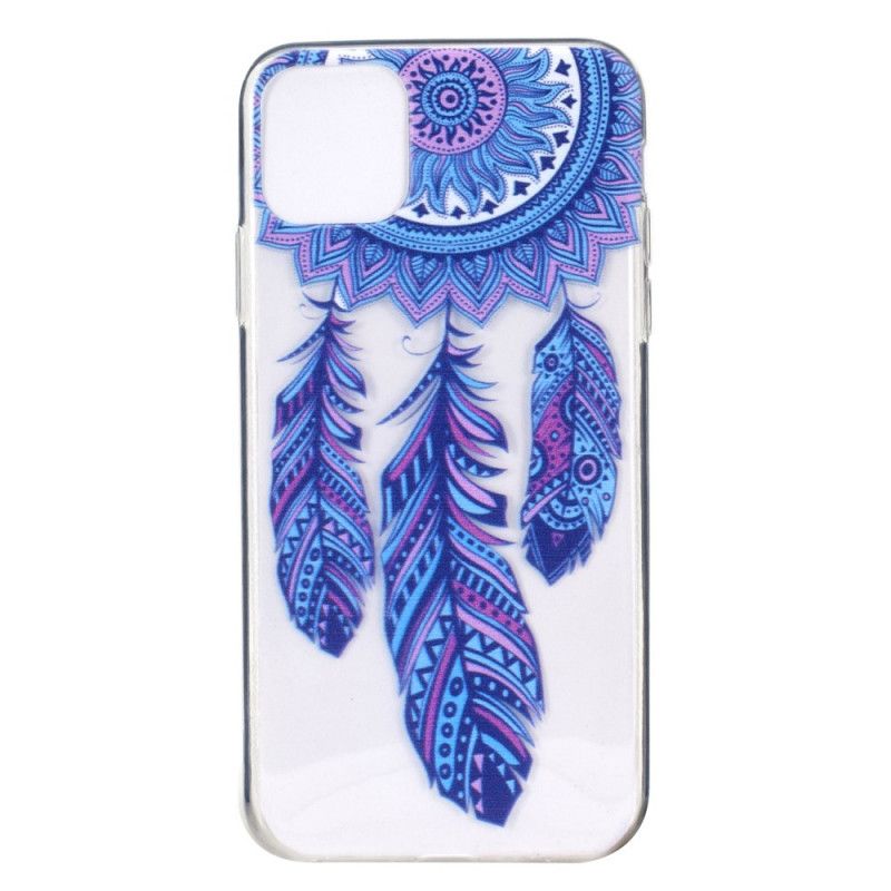 Hoesje iPhone 11 Pro Max Vanger Droomt Blauwe Veren