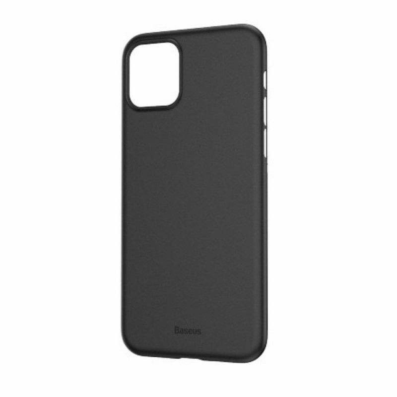 Hoesje voor iPhone 11 Pro Max Wit Zwart Frosted Doorschijnende Baseus