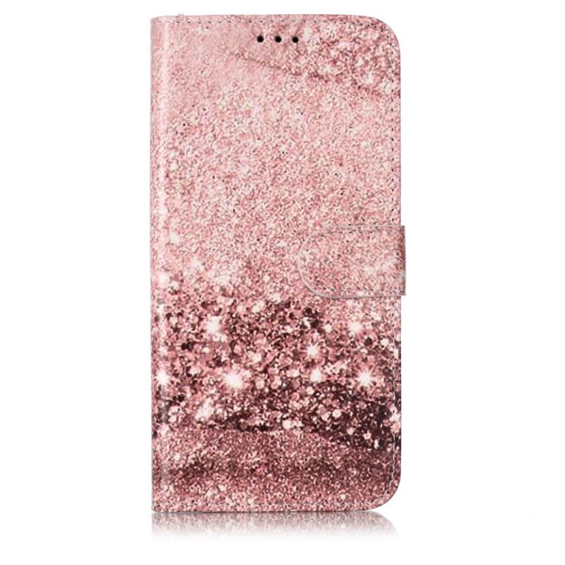 Leren Hoesje iPhone 11 Pro Max Wit Zwart Marmer