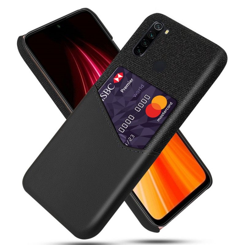 Case Hoesje Xiaomi Redmi Note 8 Donkerblauw Zwart Telefoonhoesje Ksq Kaarthouder