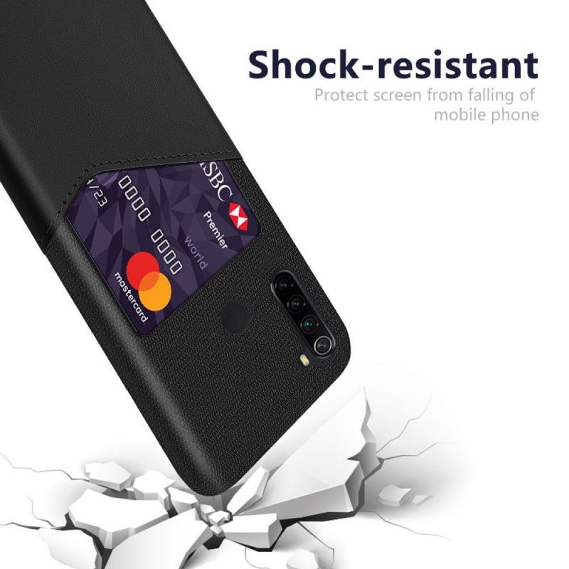 Case Hoesje Xiaomi Redmi Note 8 Donkerblauw Zwart Telefoonhoesje Ksq Kaarthouder