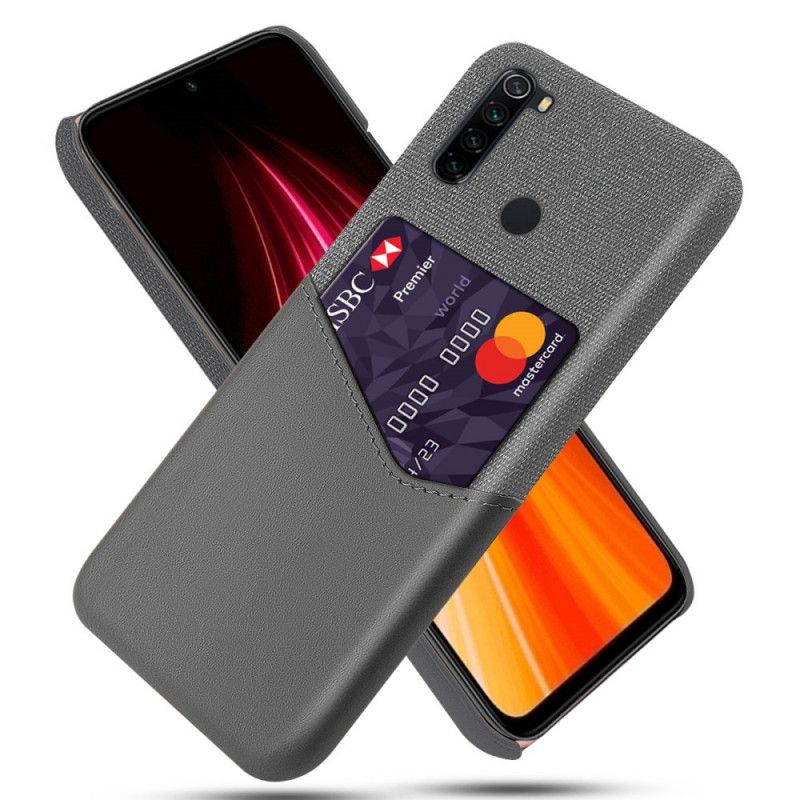 Case Hoesje Xiaomi Redmi Note 8 Donkerblauw Zwart Telefoonhoesje Ksq Kaarthouder