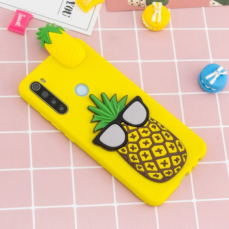 Case Hoesje Xiaomi Redmi Note 8 Telefoonhoesje 3D Coole Ananas