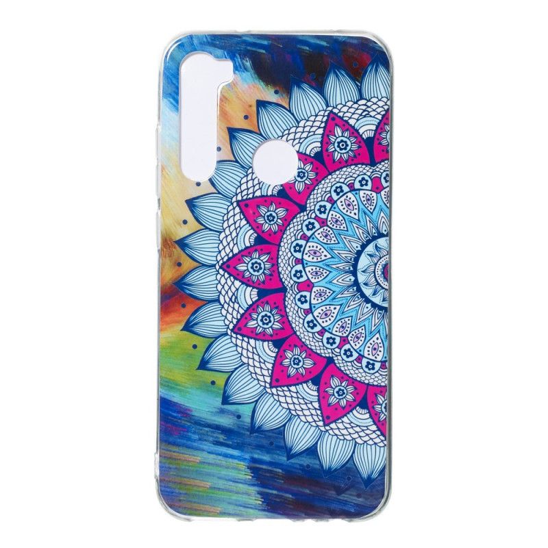 Case Hoesje Xiaomi Redmi Note 8 Telefoonhoesje Fluorescerende Mandala