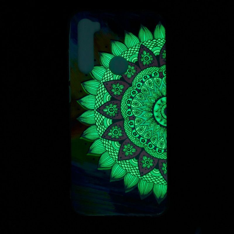 Case Hoesje Xiaomi Redmi Note 8 Telefoonhoesje Fluorescerende Mandala