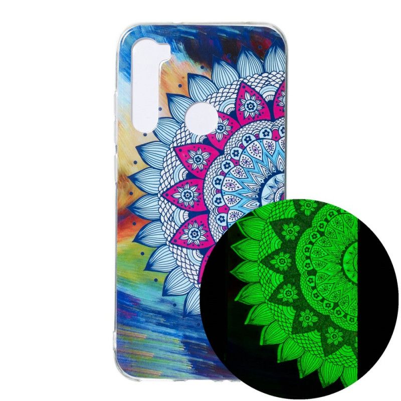 Case Hoesje Xiaomi Redmi Note 8 Telefoonhoesje Fluorescerende Mandala